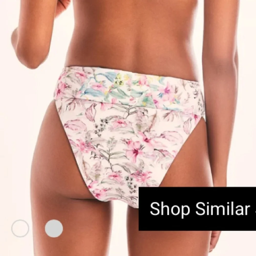 LOVESHACKFANCY x HURLEY HAWAIIAN HIBISCUS REVERSIBLE CHEEKY HIGH WAIST B…